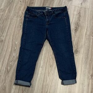 SO Women's Dark Blue Ankle Jeans